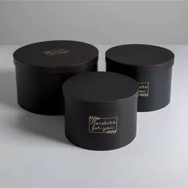 Набор шляпных коробок для цветов 3 в 1