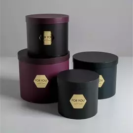 Набор шляпных коробок для цветов 4 в 1