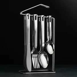 Набор столовых приборов на подставке