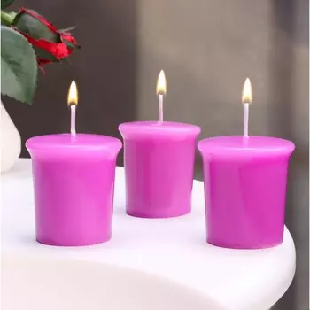 Набор свечей ароматических black cherry, черная вишня, 3 шт., 54.5 см