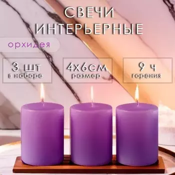 Набор свечей-цилиндров ароматических