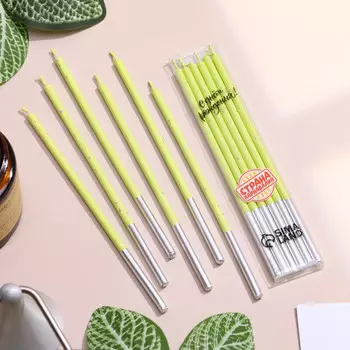 Свечи для торта, 6 штук