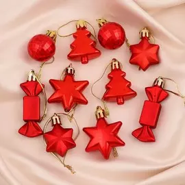 Ёлочные игрушки 10 шт.