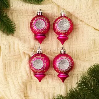 Ёлочные игрушки набор 4 шт.