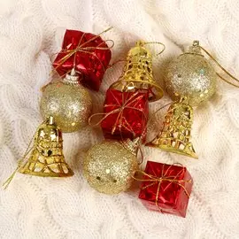 Набор украшений пластик 9 шт