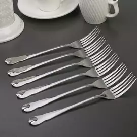 Набор вилок столовых из нержавеющей стали доляна
