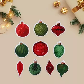 Наклейки новогодние на окна