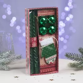 Новогодние витые свечи с декором