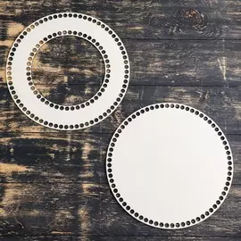 Набор заготовок для вязания корзины/копилки (2 в 1), лхдф белый, 30 см, вырез 18 см, d=10мм