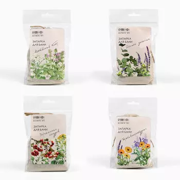 Набор запарок для бани 4 шт