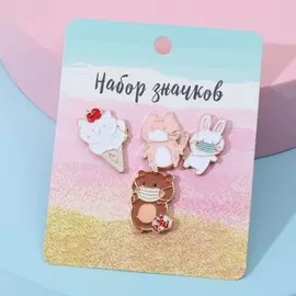 Набор значков (4шт)