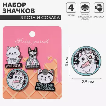Набор значков (4шт)