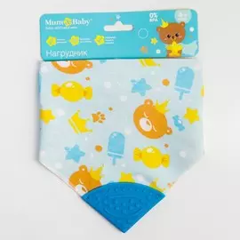 Нагрудник -бандана непромокаемый, с прорезывателем