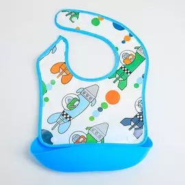 Нагрудник детский непромокаемый, с карманом