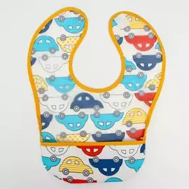 Нагрудник детский непромокаемый, с карманом