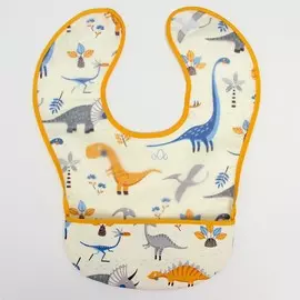 Нагрудник детский непромокаемый, с карманом