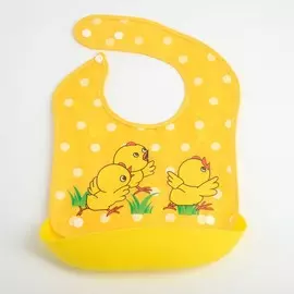 Нагрудник детский непромокаемый, с карманом