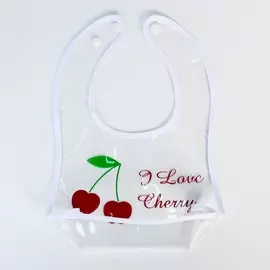 Нагрудник прозрачный с карманом, на клепках