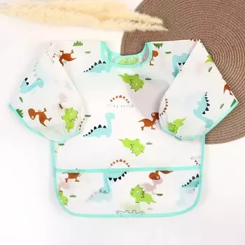 Нагрудник с рукавами и карманом