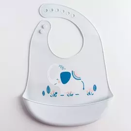 Нагрудник силиконовый, с карманом