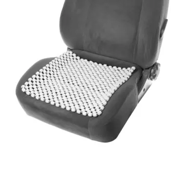 Накидка-массажер на сиденье 4242 см, дерево, белый