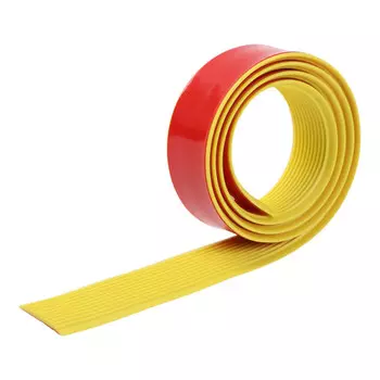 Противоскользящая накладка прямая take it easy, самоклеющаяся, с полосами, 100030 мм, цвет желтый