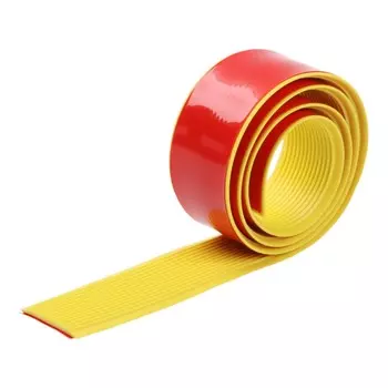 Противоскользящая накладка прямая take it easy, самоклеющаяся, с полосами, 100040 мм, цвет желтый