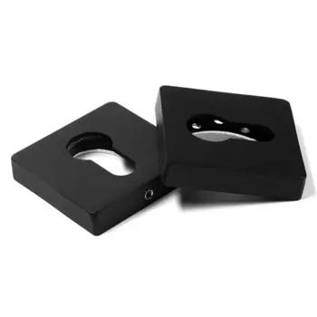 Накладка на цилиндровый механизм lockland, квадратная, цвет черный, комплект