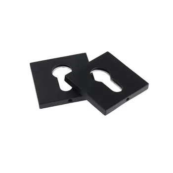 Накладка на цилиндровый механизм lockland, квадратная, с креплением, цвет черный