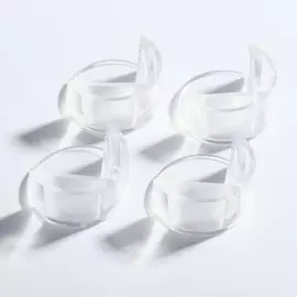 Защитные накладки на углы, круглые, набор 4 шт., силикон, крошка я