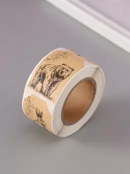 Наклейка бумага крафт