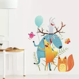 Наклейка пластик интерьерная цветная