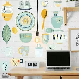 Наклейка пластик интерьерная цветная