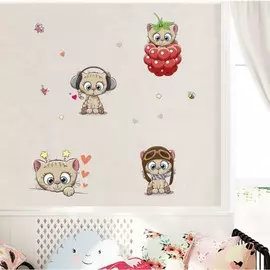 Наклейка пластик интерьерная цветная