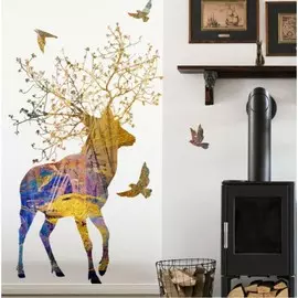 Наклейка пластик интерьерная цветная