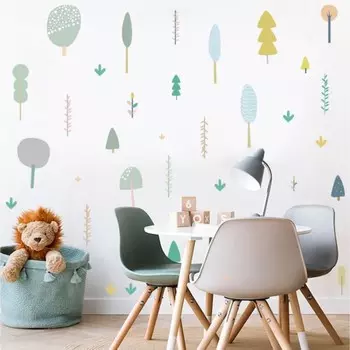 Наклейка пластик интерьерная цветная