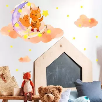 Наклейка пластик интерьерная цветная