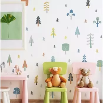 Наклейка пластик интерьерная цветная