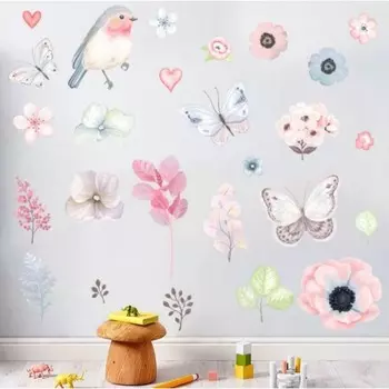 Наклейка пластик интерьерная цветная