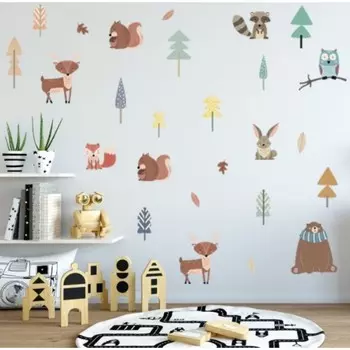 Наклейка пластик интерьерная цветная