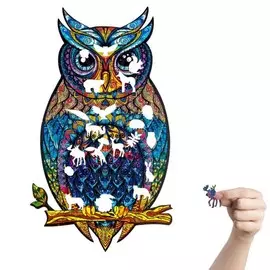 Наклейка пластик интерьерная цветная пазл