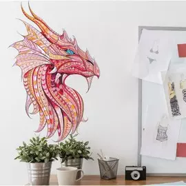 Наклейка пластик интерьерная цветная пазл