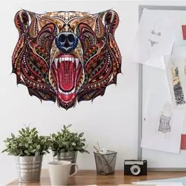 Наклейка пластик интерьерная цветная пазл