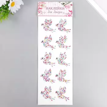 Наклейка пластик стразы