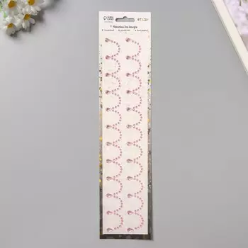 Наклейка пластик стразы