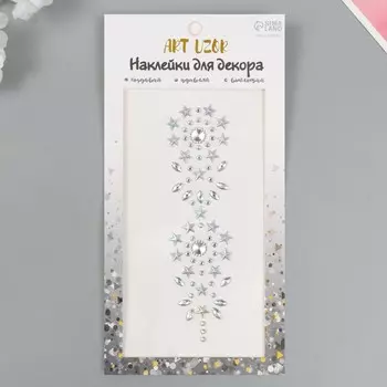 Наклейка пластик стразы на волосы