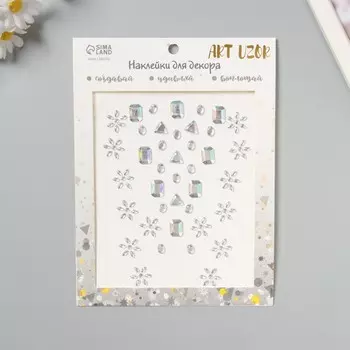 Наклейка пластик стразы на волосы