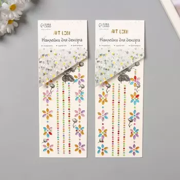 Переводная тату на тело и стразы