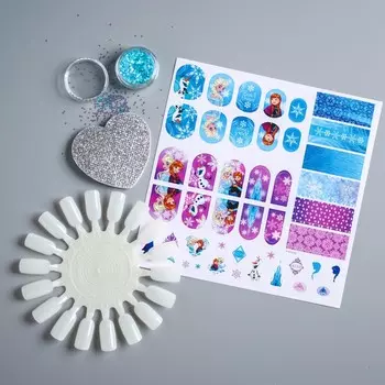 Наклейки для ногтей детские, холодное сердце