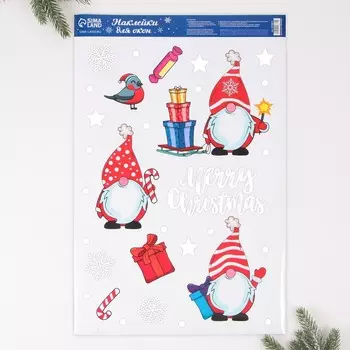 Наклейки новогодние на окна